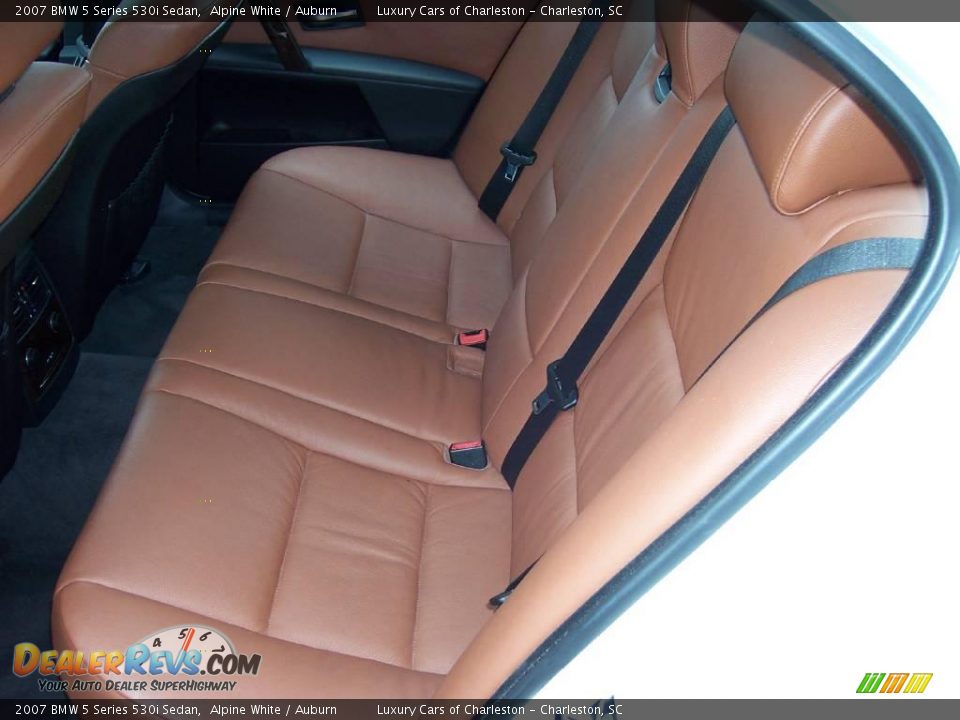 2007 BMW 5 Series 530i Sedan Alpine White / Auburn Photo #6