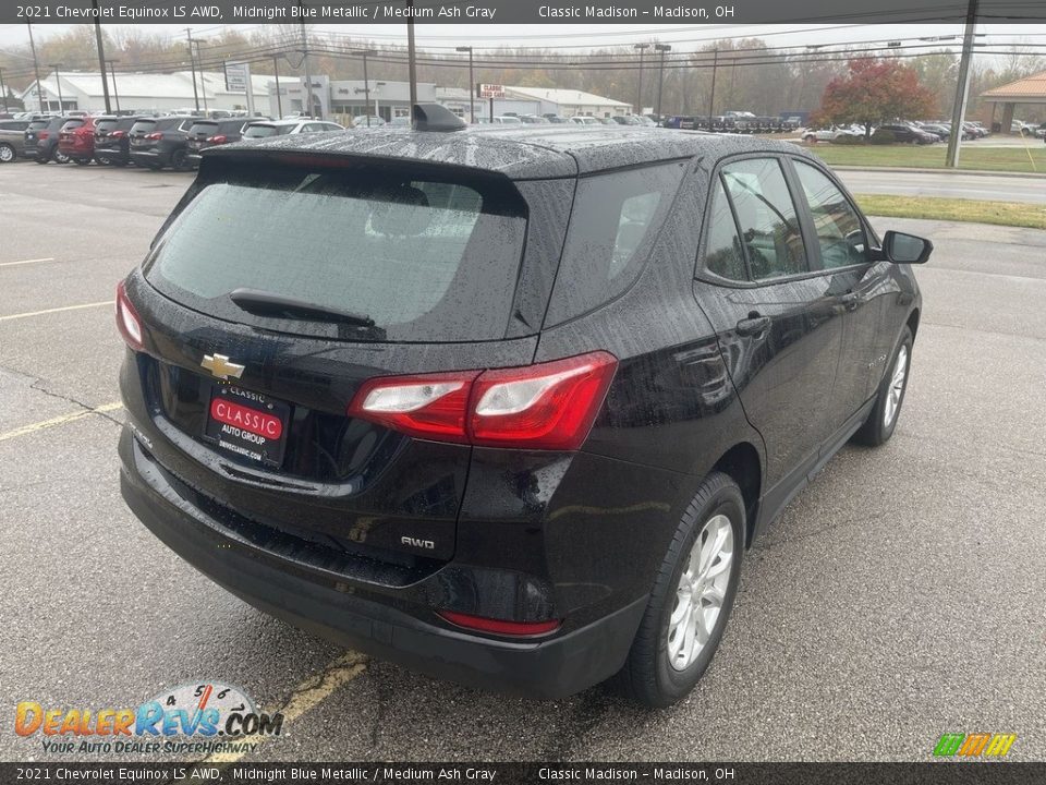 2021 Chevrolet Equinox LS AWD Midnight Blue Metallic / Medium Ash Gray Photo #3