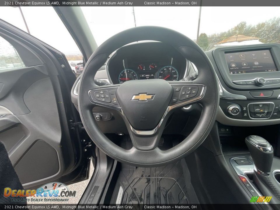 2021 Chevrolet Equinox LS AWD Midnight Blue Metallic / Medium Ash Gray Photo #9