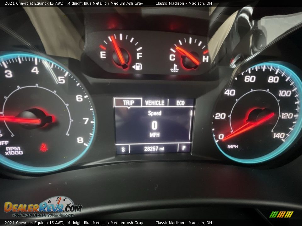 2021 Chevrolet Equinox LS AWD Midnight Blue Metallic / Medium Ash Gray Photo #10