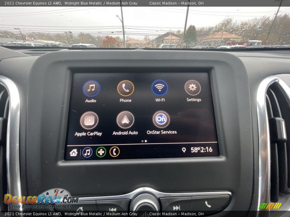 2021 Chevrolet Equinox LS AWD Midnight Blue Metallic / Medium Ash Gray Photo #11