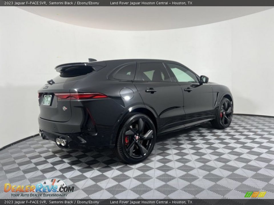 2023 Jaguar F-PACE SVR Santorini Black / Ebony/Ebony Photo #2