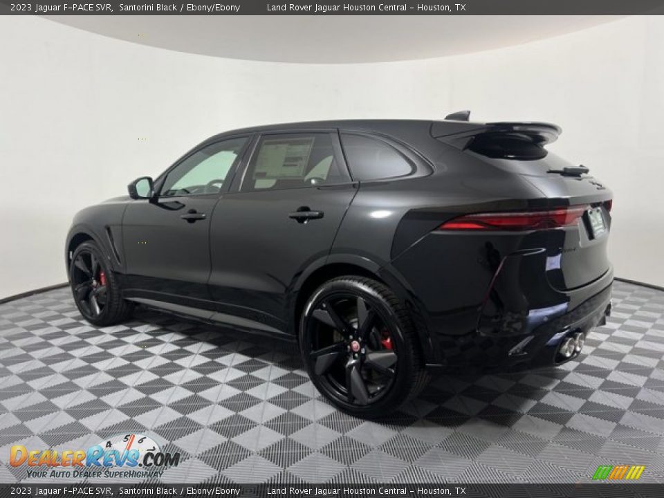 2023 Jaguar F-PACE SVR Santorini Black / Ebony/Ebony Photo #6