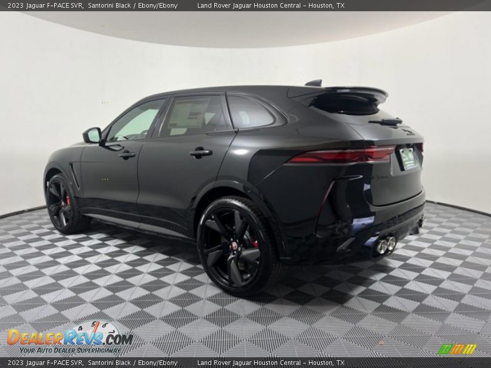 2023 Jaguar F-PACE SVR Santorini Black / Ebony/Ebony Photo #10