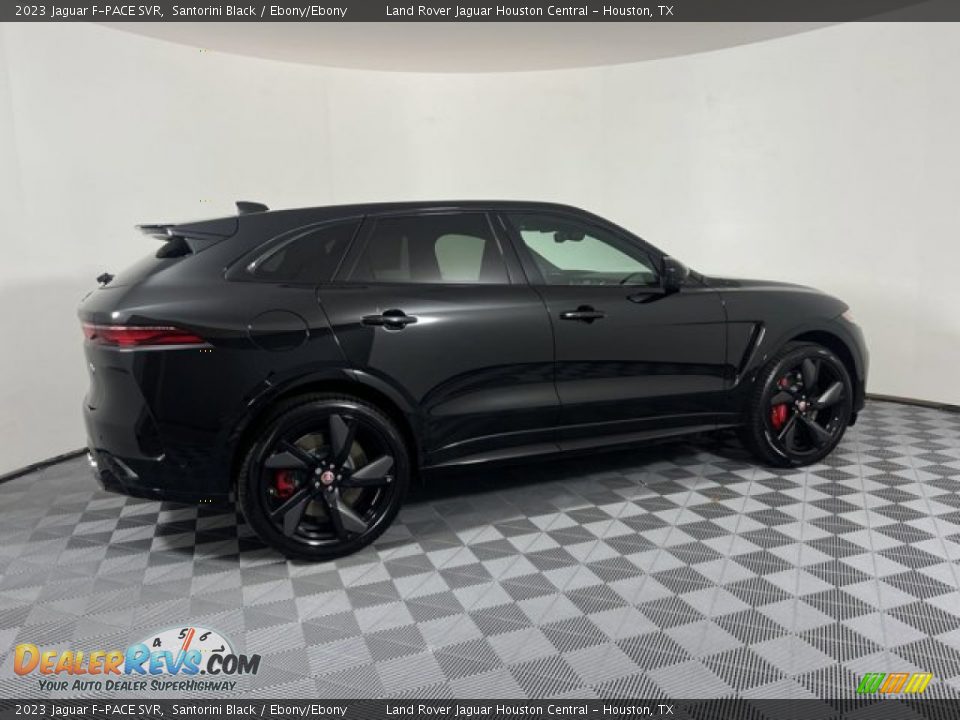 2023 Jaguar F-PACE SVR Santorini Black / Ebony/Ebony Photo #25