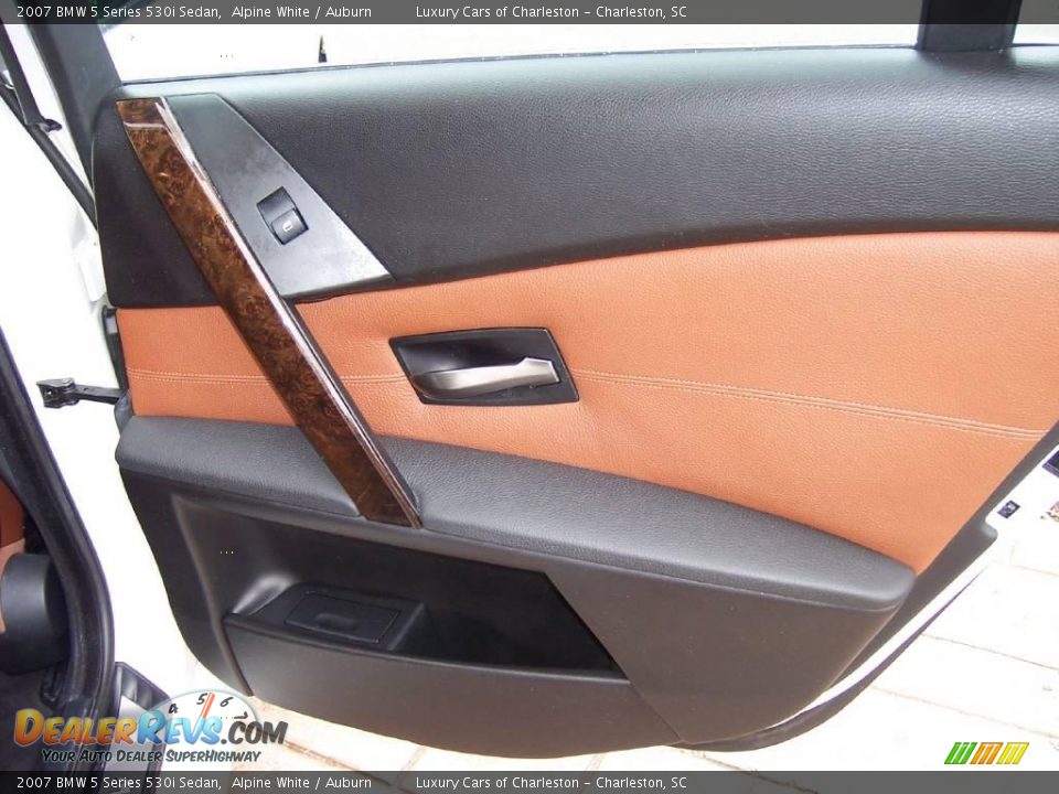 2007 BMW 5 Series 530i Sedan Alpine White / Auburn Photo #11