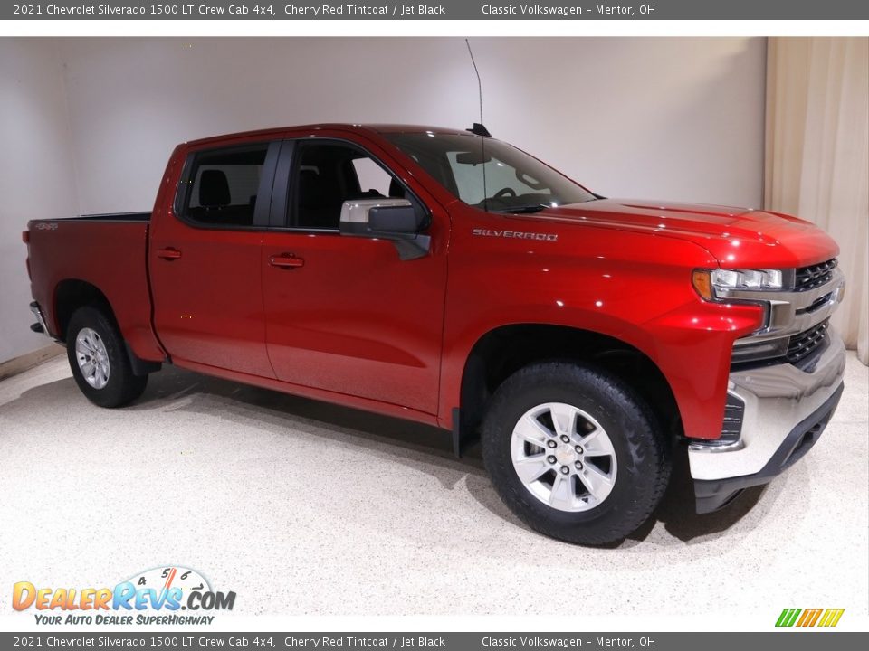 2021 Chevrolet Silverado 1500 LT Crew Cab 4x4 Cherry Red Tintcoat / Jet Black Photo #1