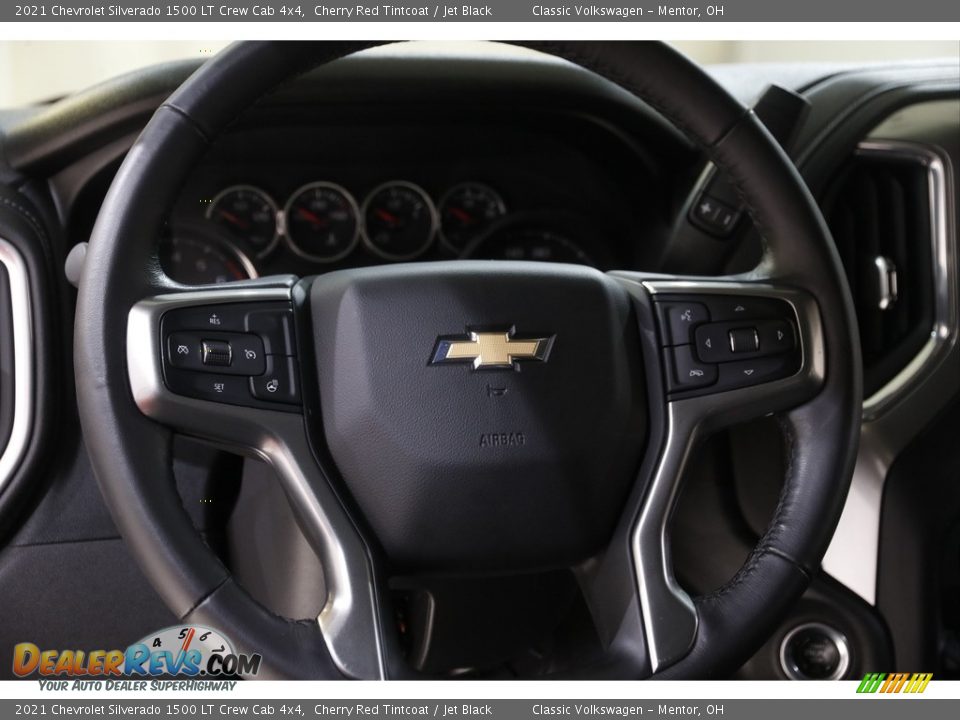 2021 Chevrolet Silverado 1500 LT Crew Cab 4x4 Cherry Red Tintcoat / Jet Black Photo #8