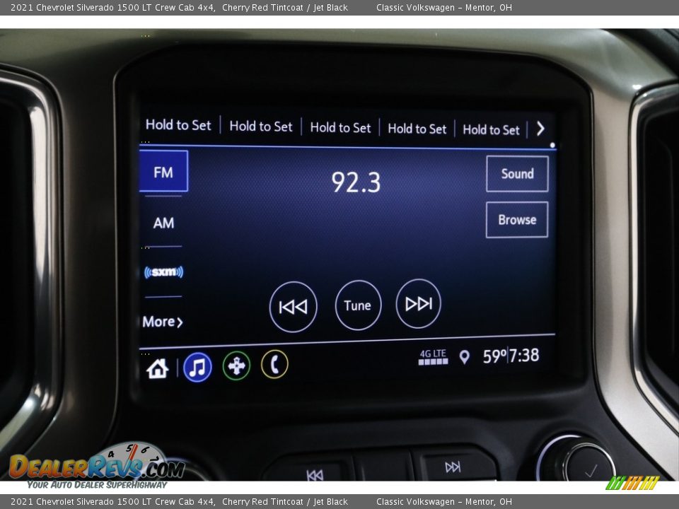 2021 Chevrolet Silverado 1500 LT Crew Cab 4x4 Cherry Red Tintcoat / Jet Black Photo #11