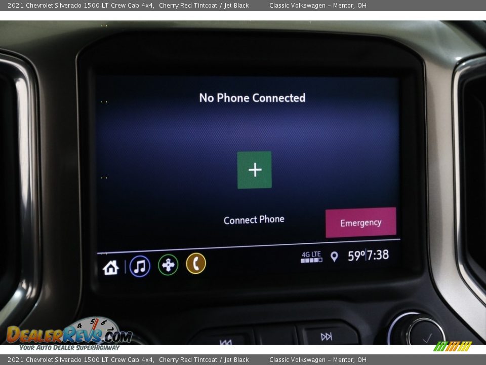 2021 Chevrolet Silverado 1500 LT Crew Cab 4x4 Cherry Red Tintcoat / Jet Black Photo #12