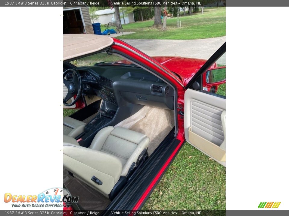 Front Seat of 1987 BMW 3 Series 325ic Cabriolet Photo #5