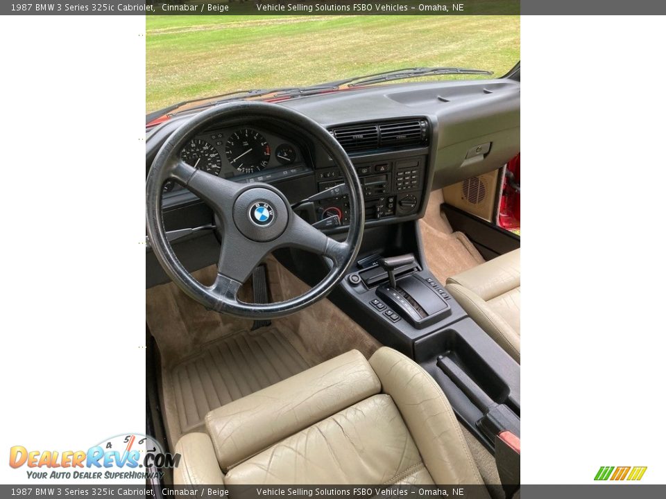 Front Seat of 1987 BMW 3 Series 325ic Cabriolet Photo #7