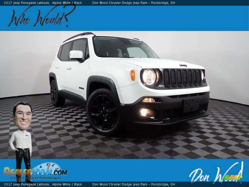 2017 Jeep Renegade Latitude Alpine White / Black Photo #1