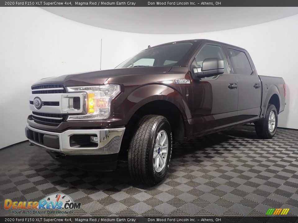 2020 Ford F150 XLT SuperCrew 4x4 Magma Red / Medium Earth Gray Photo #8
