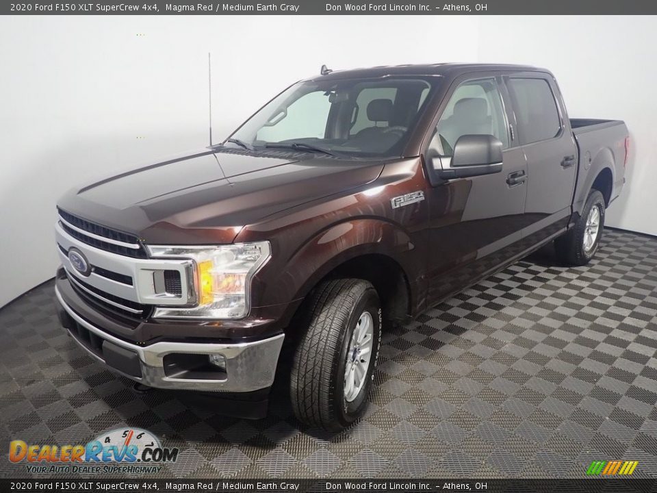 2020 Ford F150 XLT SuperCrew 4x4 Magma Red / Medium Earth Gray Photo #9