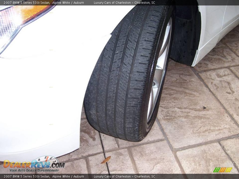 2007 BMW 5 Series 530i Sedan Alpine White / Auburn Photo #15