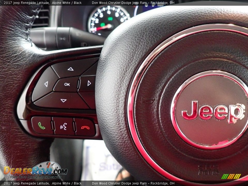 2017 Jeep Renegade Latitude Alpine White / Black Photo #17