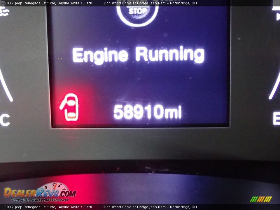 2017 Jeep Renegade Latitude Alpine White / Black Photo #32