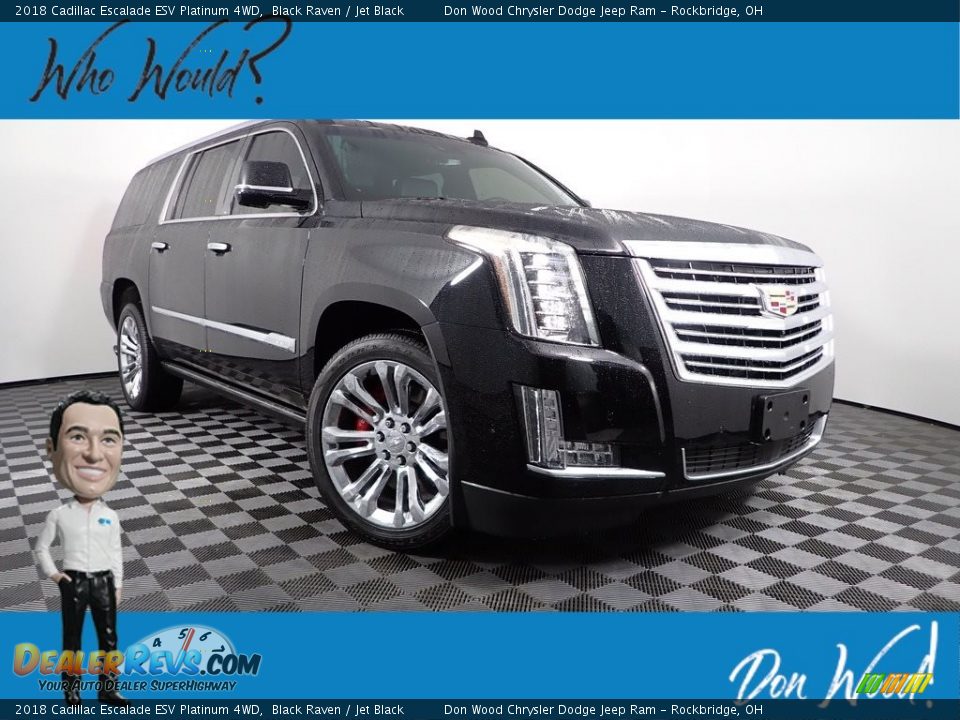 2018 Cadillac Escalade ESV Platinum 4WD Black Raven / Jet Black Photo #1