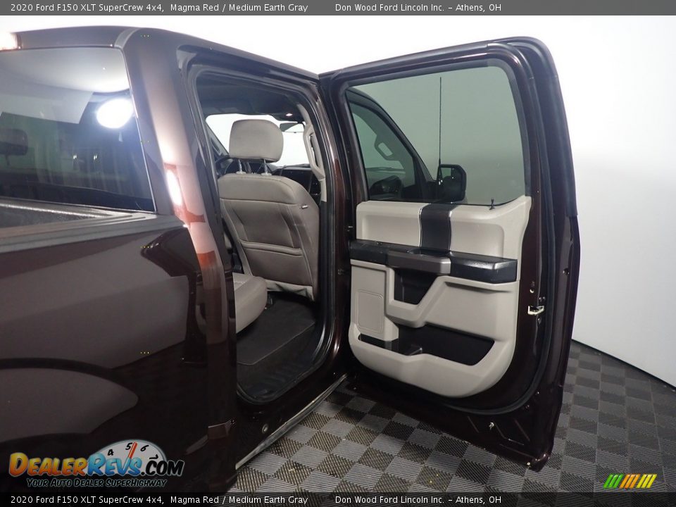 2020 Ford F150 XLT SuperCrew 4x4 Magma Red / Medium Earth Gray Photo #35