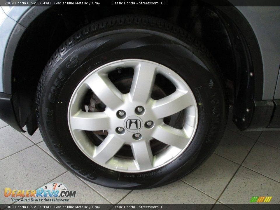 2009 Honda CR-V EX 4WD Glacier Blue Metallic / Gray Photo #12