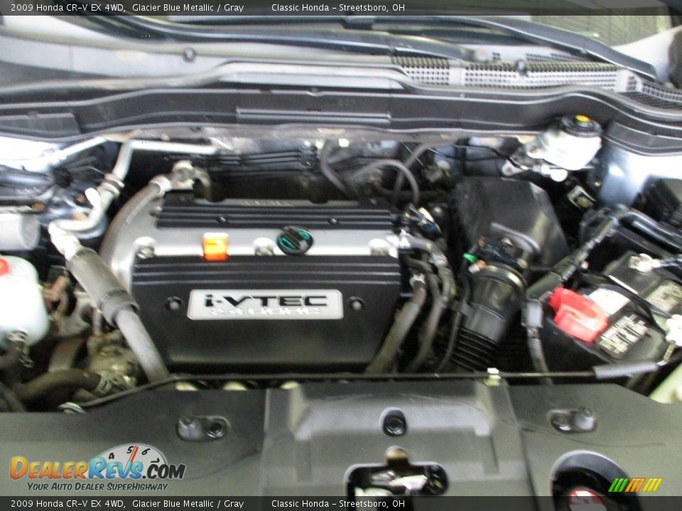 2009 Honda CR-V EX 4WD Glacier Blue Metallic / Gray Photo #13