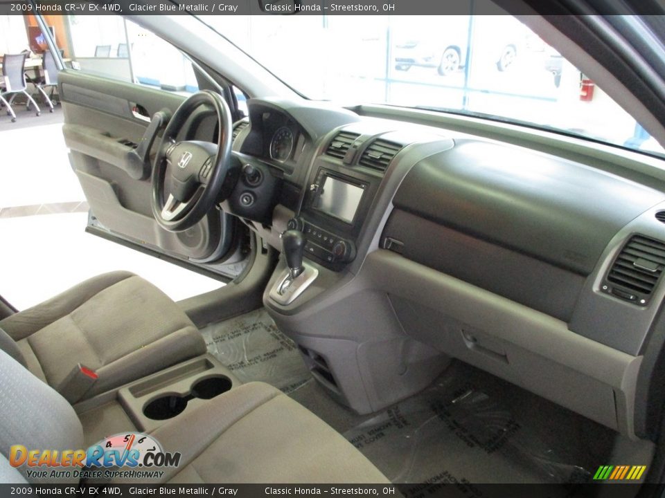 2009 Honda CR-V EX 4WD Glacier Blue Metallic / Gray Photo #15