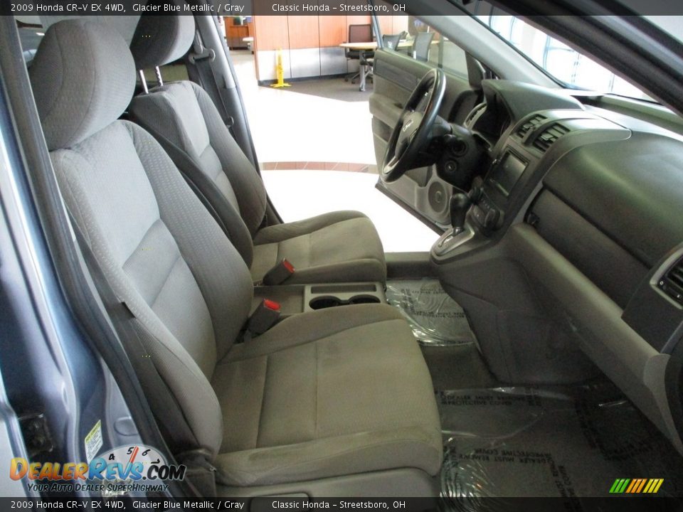2009 Honda CR-V EX 4WD Glacier Blue Metallic / Gray Photo #16