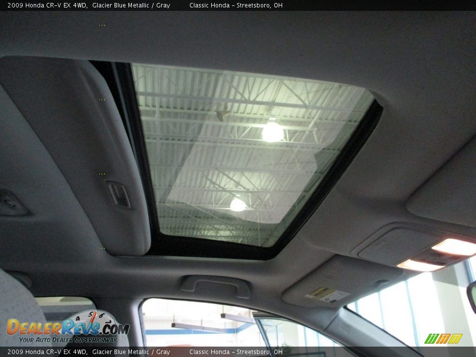 2009 Honda CR-V EX 4WD Glacier Blue Metallic / Gray Photo #17