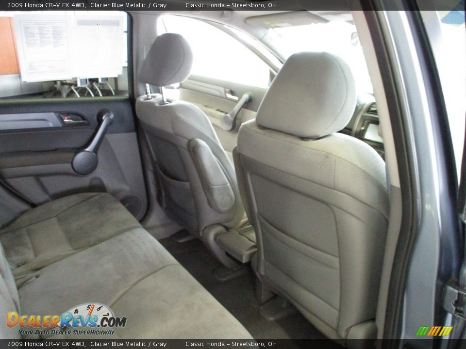 2009 Honda CR-V EX 4WD Glacier Blue Metallic / Gray Photo #19