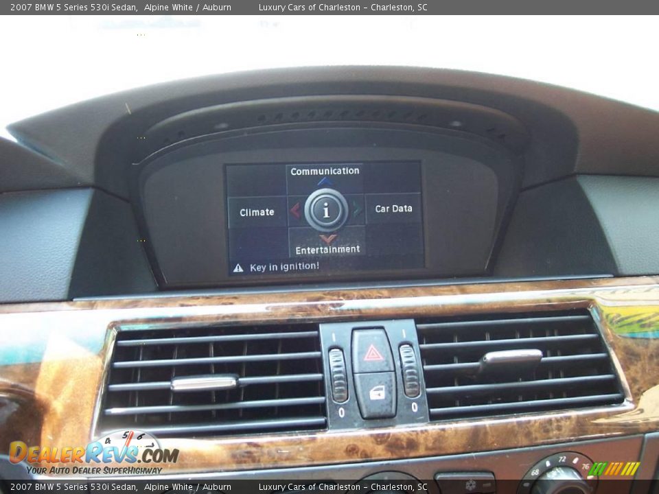 2007 BMW 5 Series 530i Sedan Alpine White / Auburn Photo #17