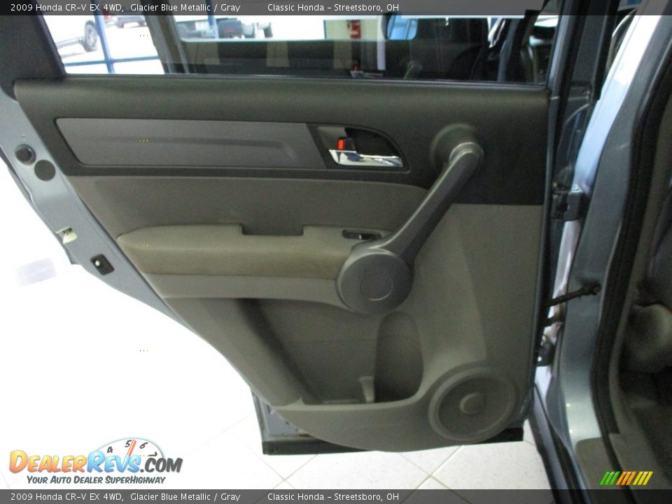 2009 Honda CR-V EX 4WD Glacier Blue Metallic / Gray Photo #23
