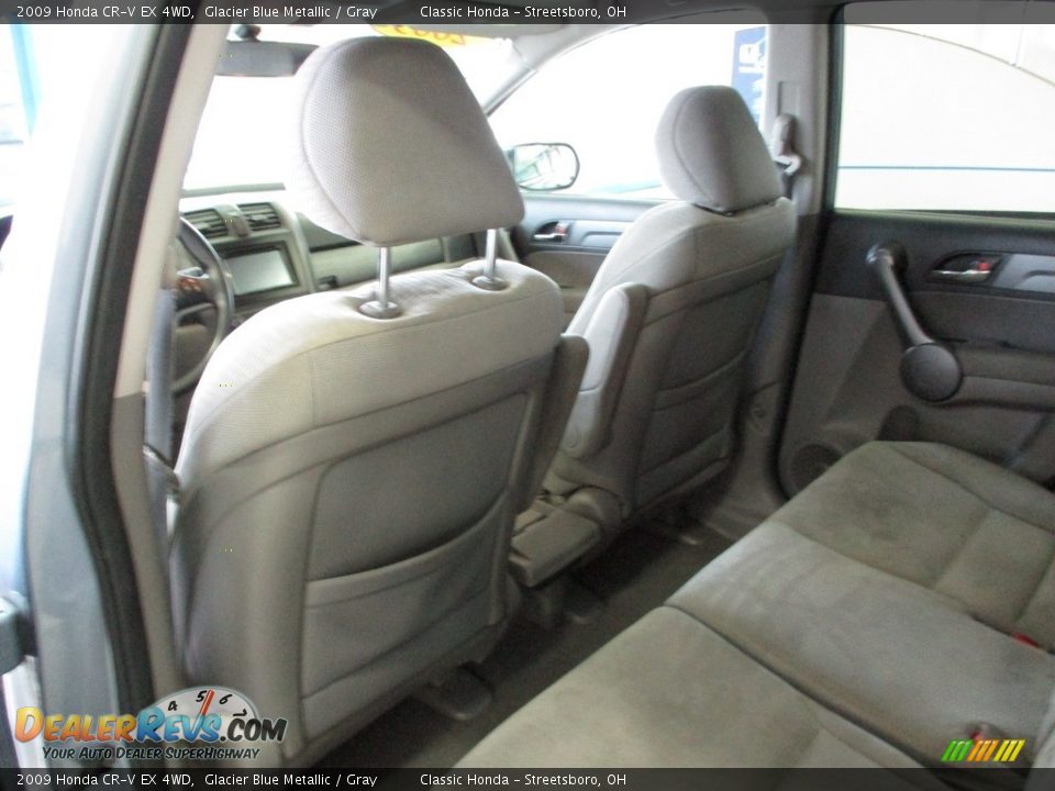 2009 Honda CR-V EX 4WD Glacier Blue Metallic / Gray Photo #24