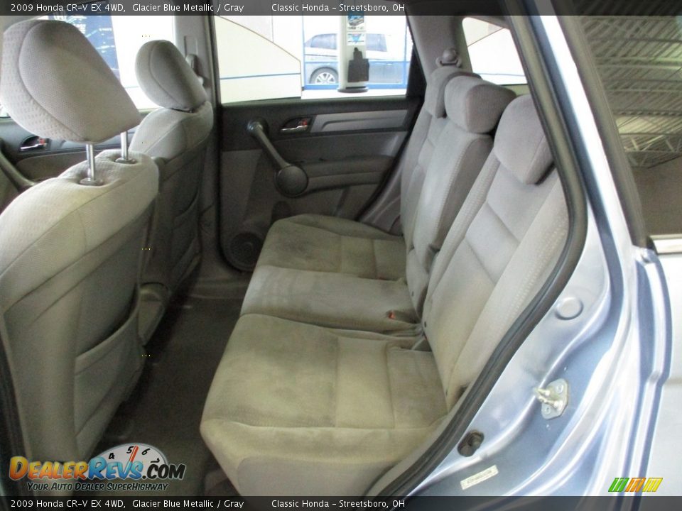 2009 Honda CR-V EX 4WD Glacier Blue Metallic / Gray Photo #25