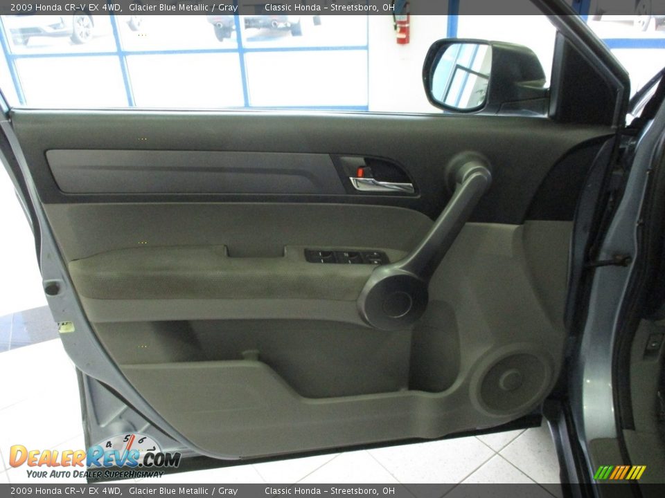 2009 Honda CR-V EX 4WD Glacier Blue Metallic / Gray Photo #26