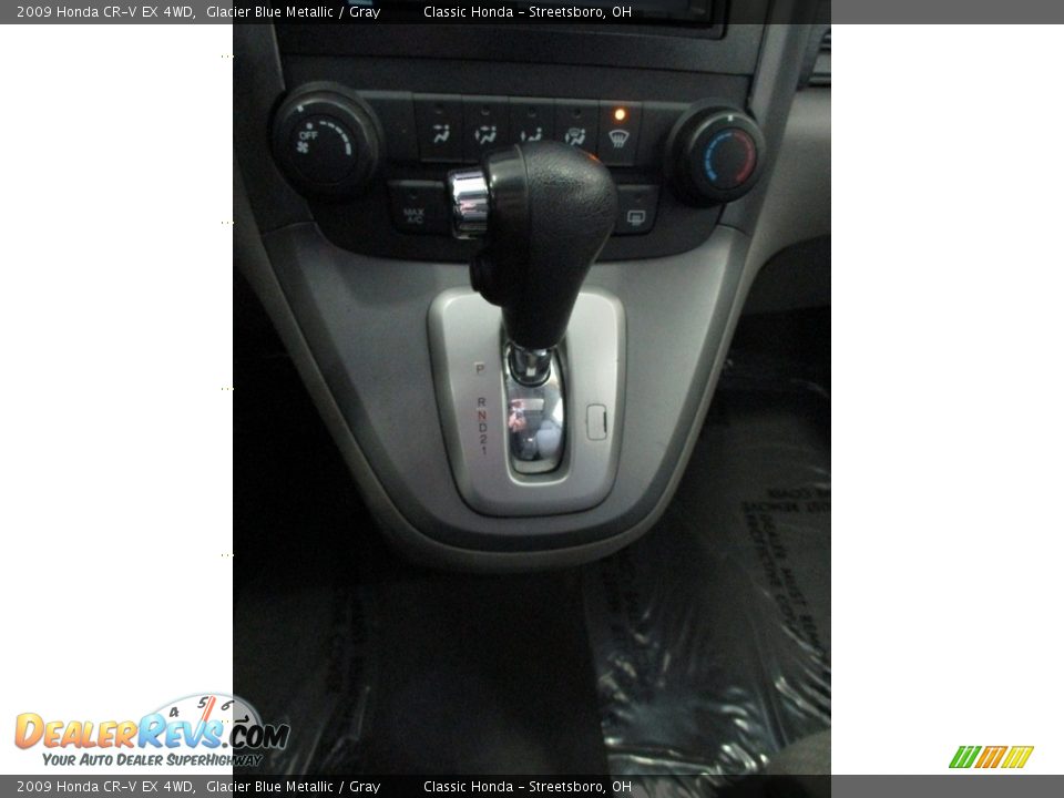 2009 Honda CR-V EX 4WD Glacier Blue Metallic / Gray Photo #34
