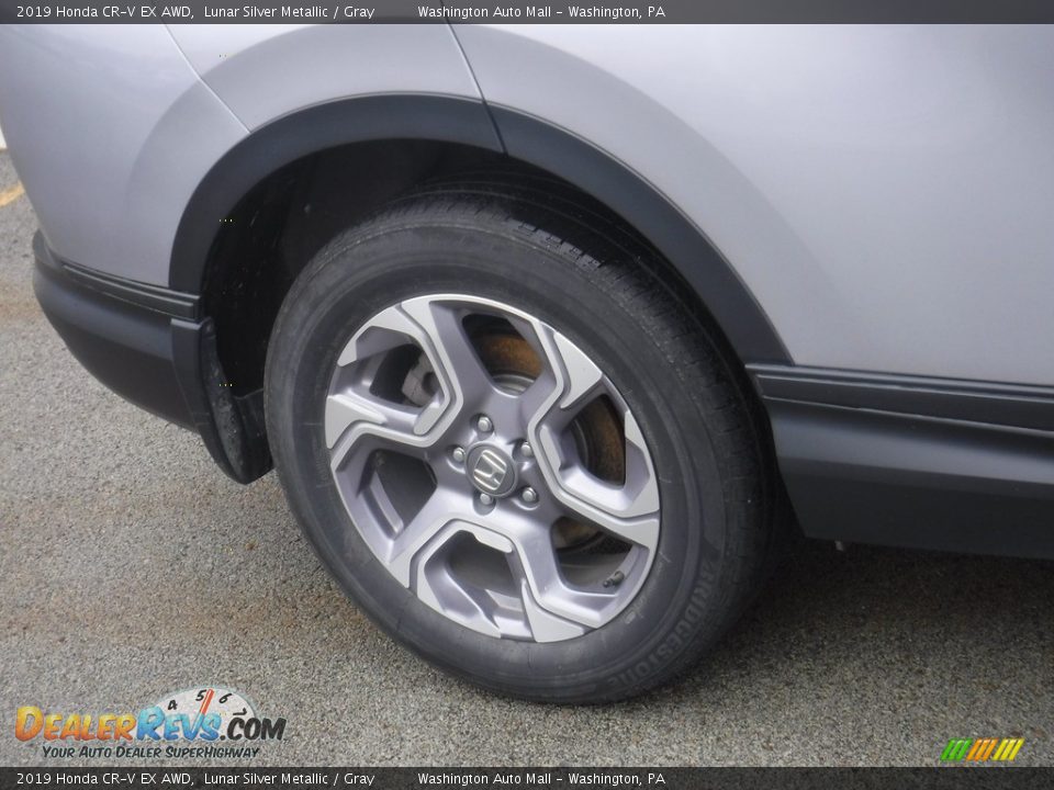 2019 Honda CR-V EX AWD Lunar Silver Metallic / Gray Photo #3