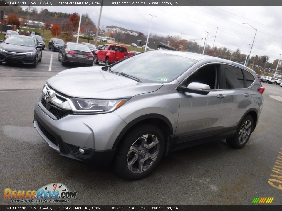 2019 Honda CR-V EX AWD Lunar Silver Metallic / Gray Photo #6