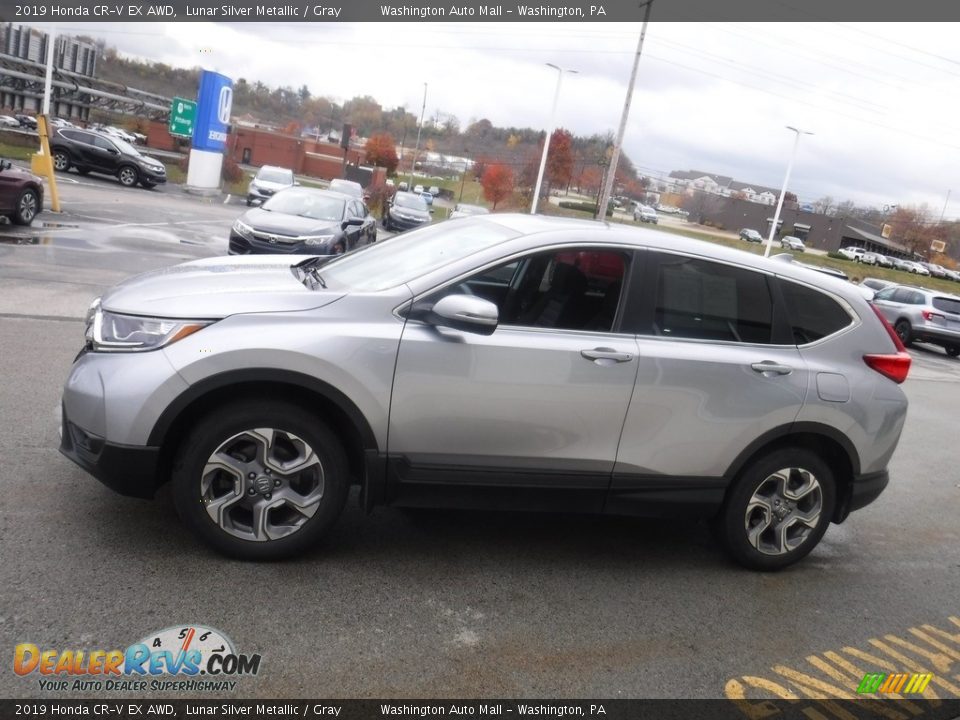 2019 Honda CR-V EX AWD Lunar Silver Metallic / Gray Photo #7