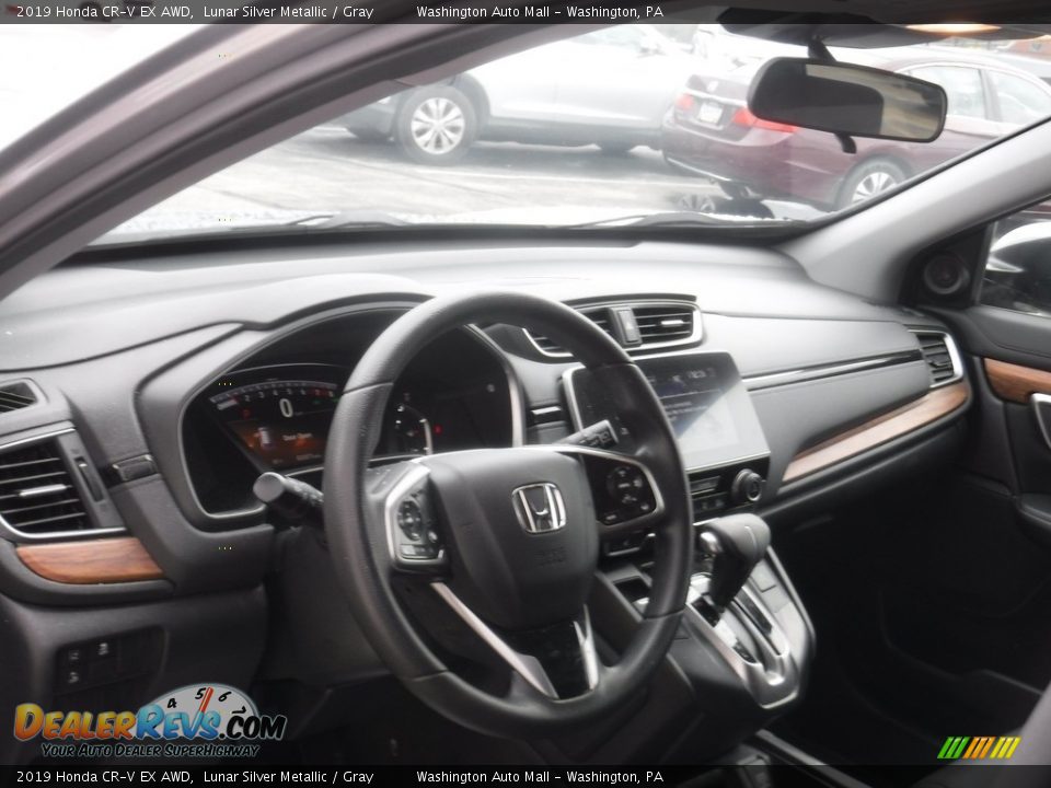 2019 Honda CR-V EX AWD Lunar Silver Metallic / Gray Photo #13