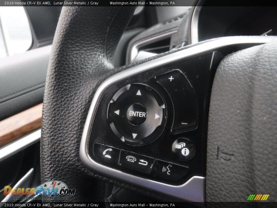 2019 Honda CR-V EX AWD Lunar Silver Metallic / Gray Photo #25