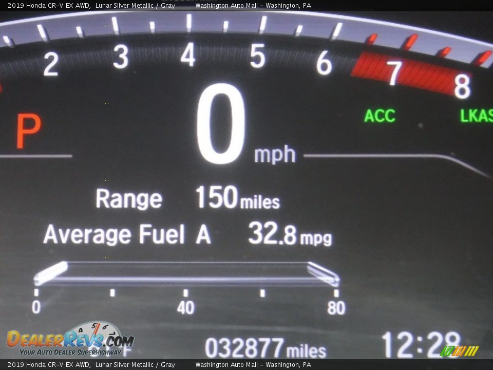 2019 Honda CR-V EX AWD Lunar Silver Metallic / Gray Photo #34