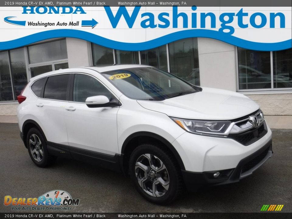 2019 Honda CR-V EX AWD Platinum White Pearl / Black Photo #1