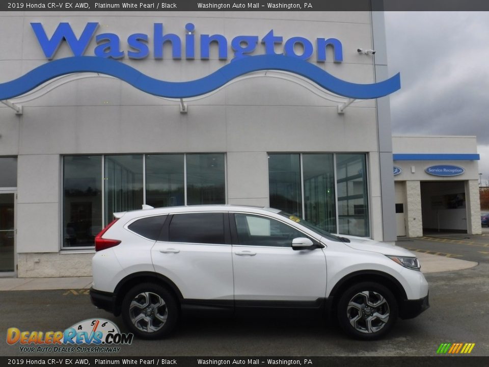 2019 Honda CR-V EX AWD Platinum White Pearl / Black Photo #2
