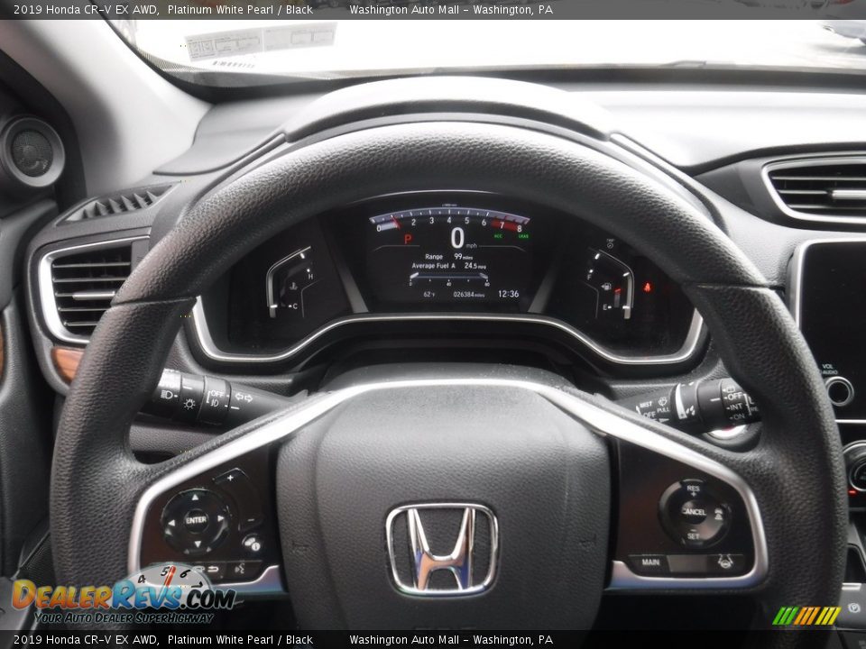 2019 Honda CR-V EX AWD Platinum White Pearl / Black Photo #24