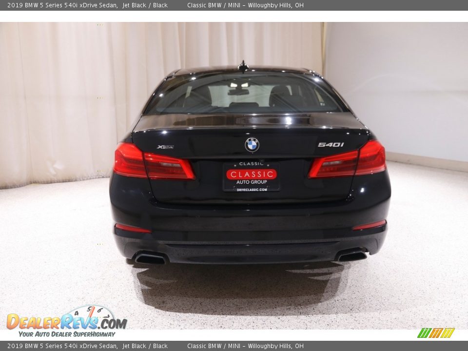 2019 BMW 5 Series 540i xDrive Sedan Jet Black / Black Photo #22