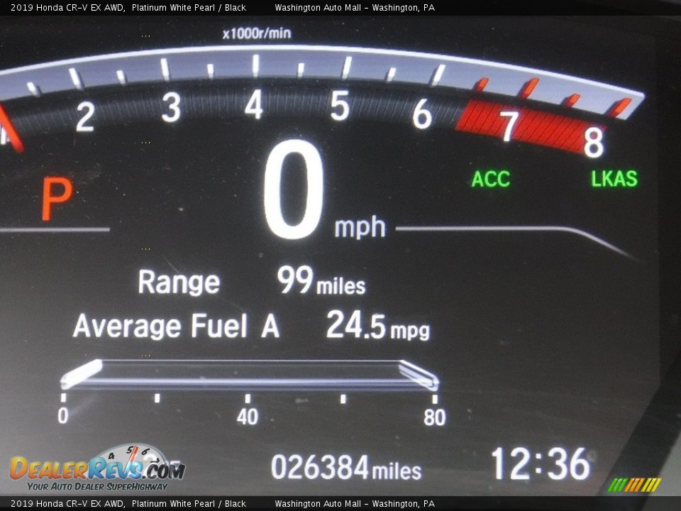 2019 Honda CR-V EX AWD Platinum White Pearl / Black Photo #35