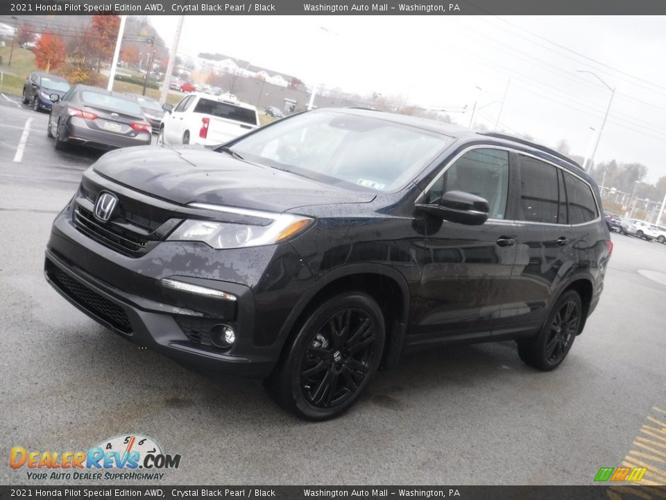 2021 Honda Pilot Special Edition AWD Crystal Black Pearl / Black Photo #6