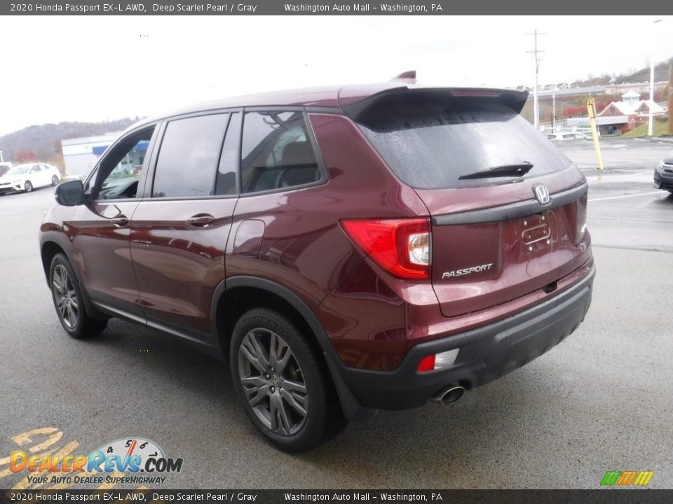 2020 Honda Passport EX-L AWD Deep Scarlet Pearl / Gray Photo #8