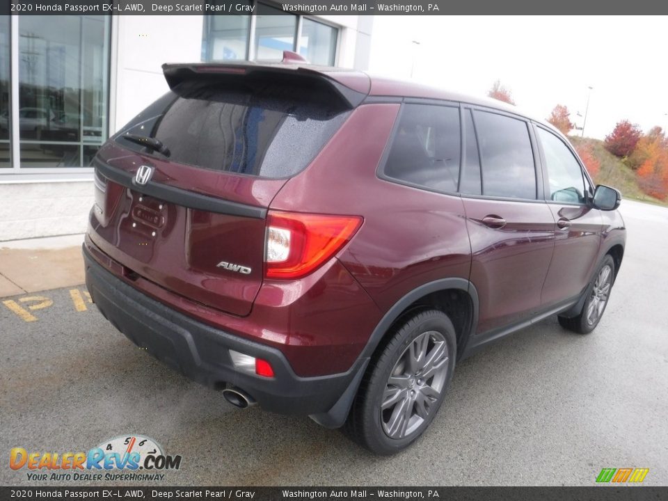 2020 Honda Passport EX-L AWD Deep Scarlet Pearl / Gray Photo #10